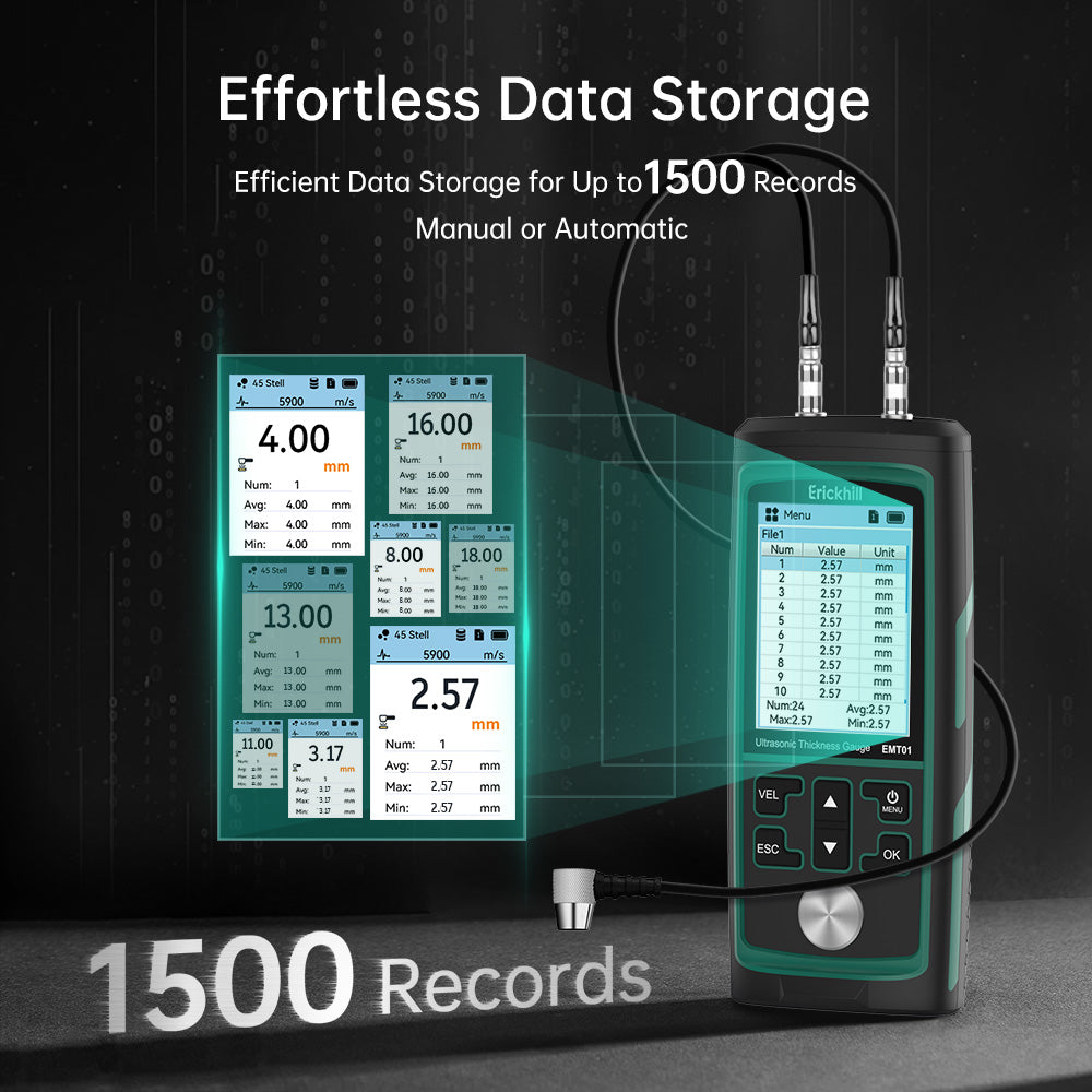 ERICKHILL EMT01 Ultrasonic Thickness Gauge Industrial