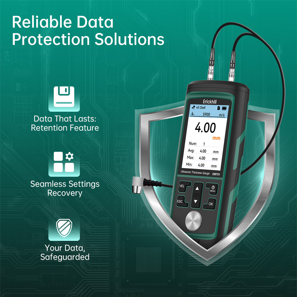 ERICKHILL EMT01 Ultrasonic Thickness Gauge Industrial