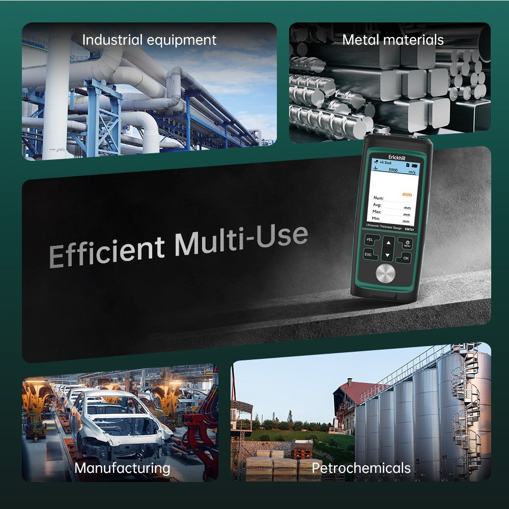ERICKHILL EMT01 Ultrasonic Thickness Gauge Industrial