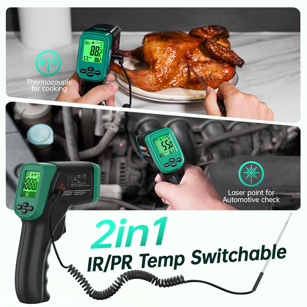 ERICKHILL ROOK800P Dual-Mode Infrared Thermometer -50℃~800℃