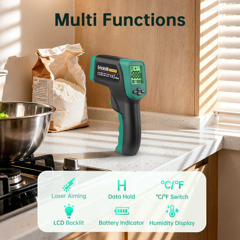 ERICKHILL ROOK800P Dual-Mode Infrared Thermometer -50℃~800℃