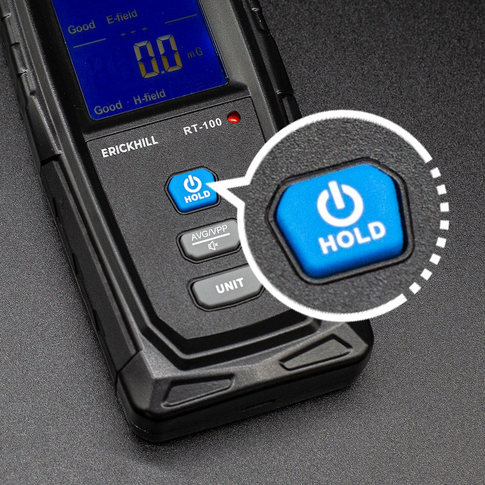 ERICKHILL RT-100 EMF Meter – Ideal for home, office, industrial use, and ghost hunting