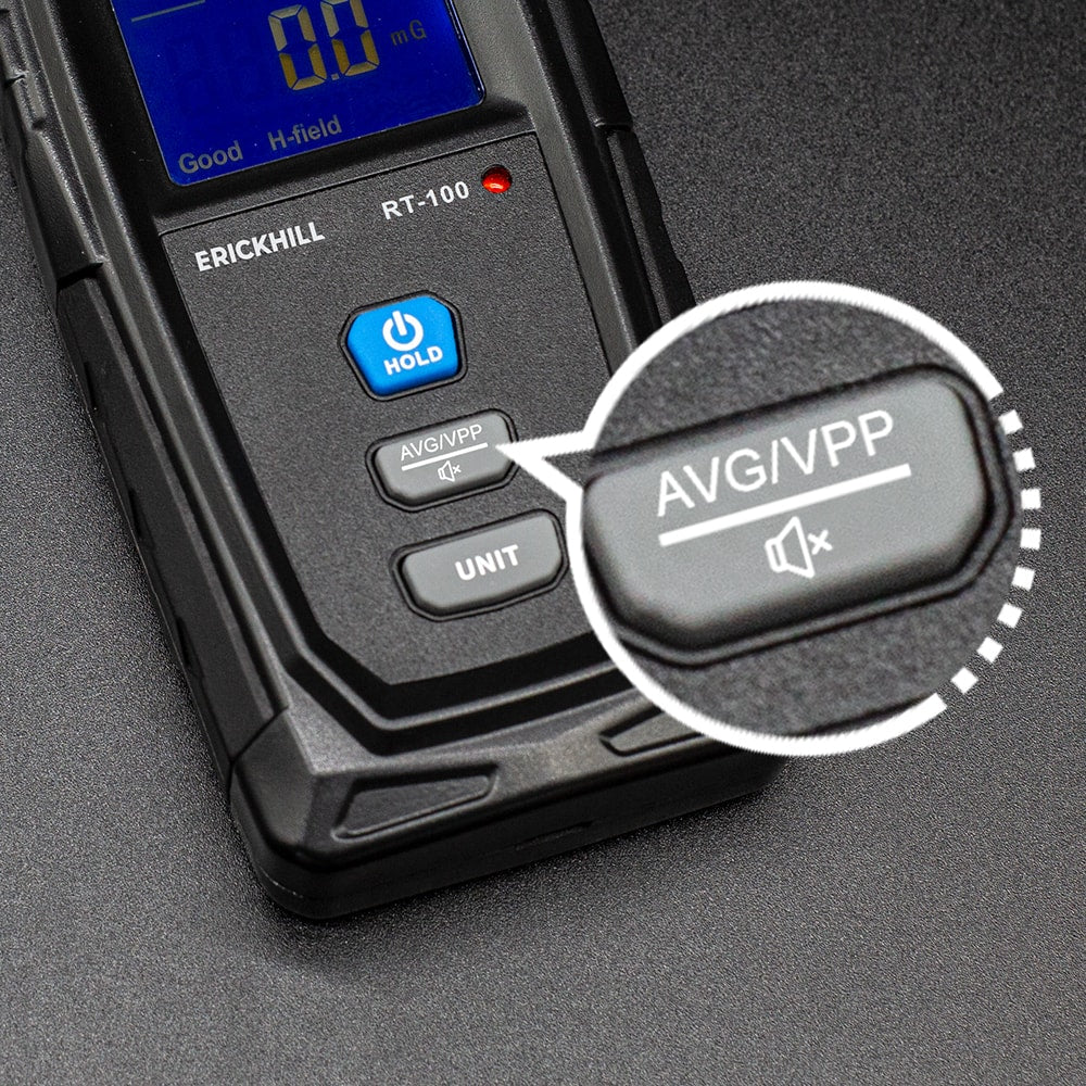 ERICKHILL RT-100 EMF Meter – Ideal for home, office, industrial use, and ghost hunting