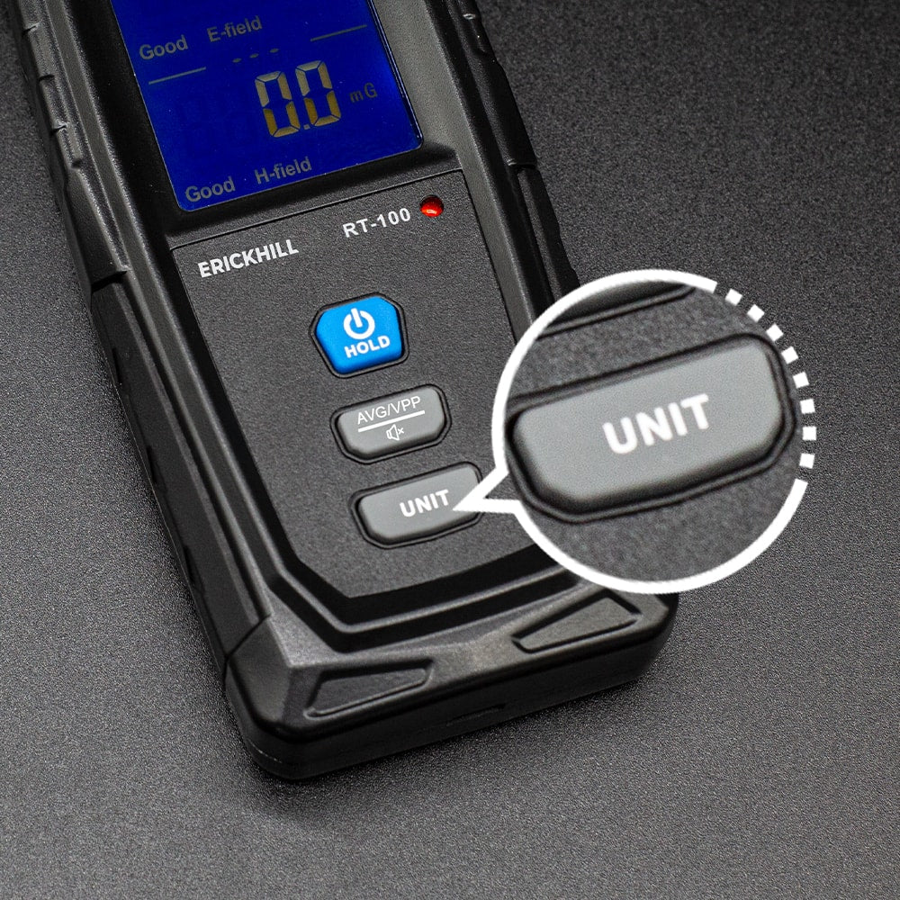 ERICKHILL RT-100 EMF Meter – Ideal for home, office, industrial use, and ghost hunting