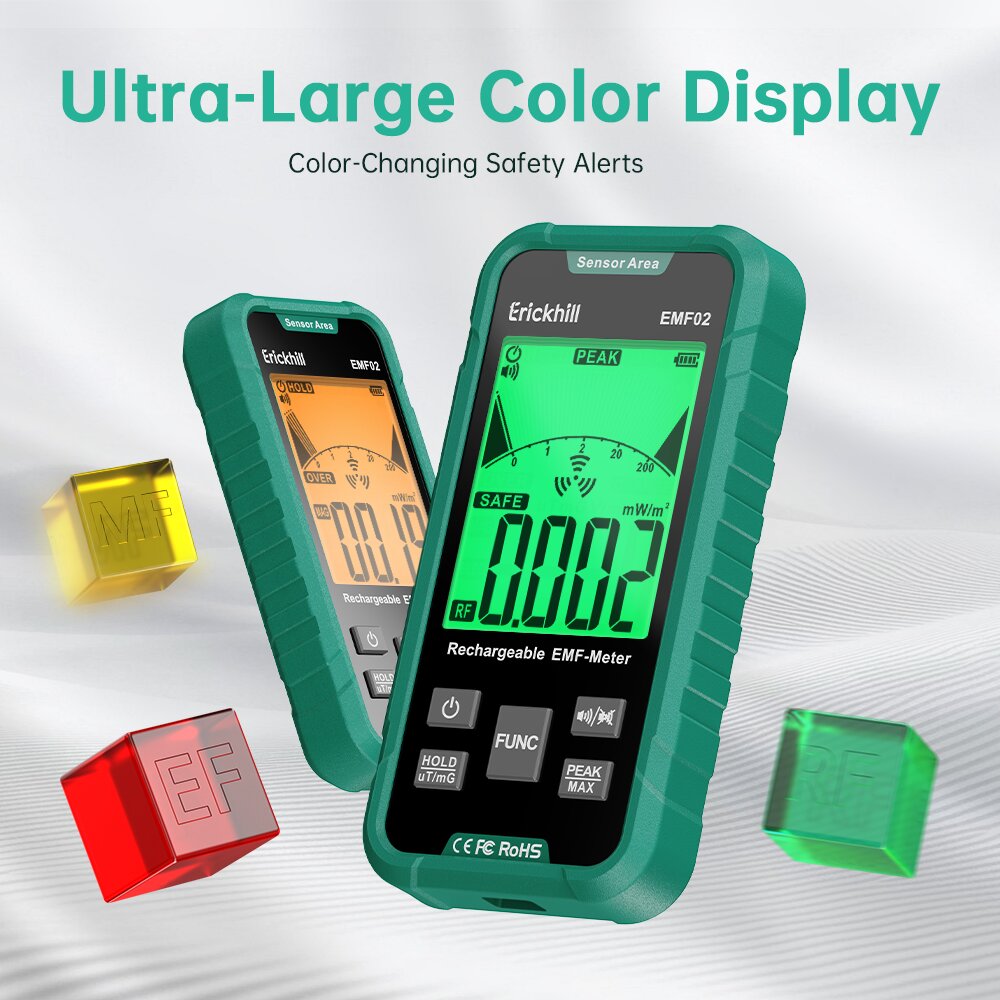 ERICKHILL EMF02 3 in 1 EMF Detector