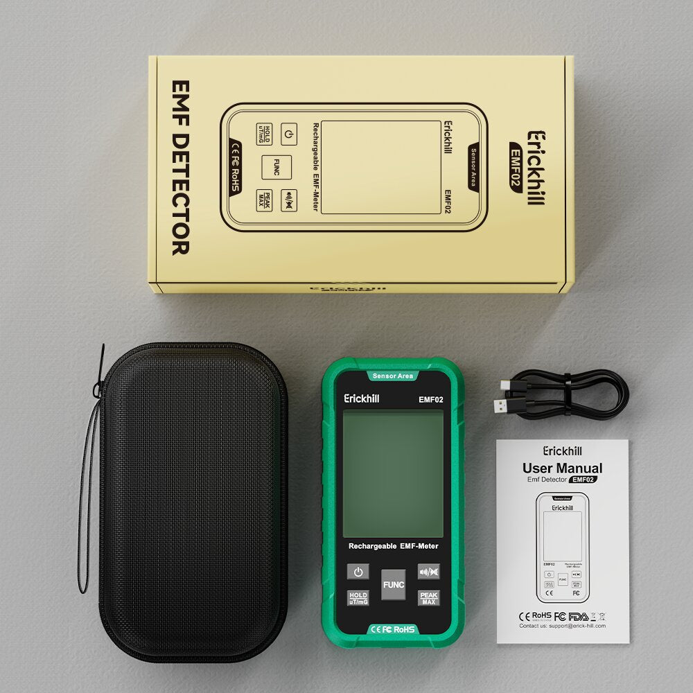 ERICKHILL EMF02 3 in 1 EMF Detector