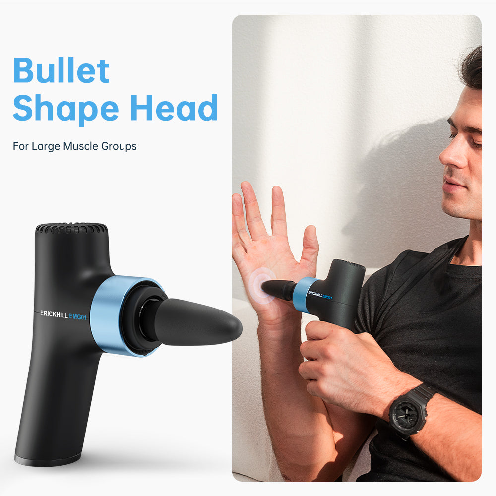 ERICKHILL EMG01 Mini Massage Gun with 4 Massage Heads